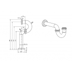 Сифон Boheme Medici для раковины из латуни 607 бронза Сифон Boheme Medici для раковины из латуни 607 бронза