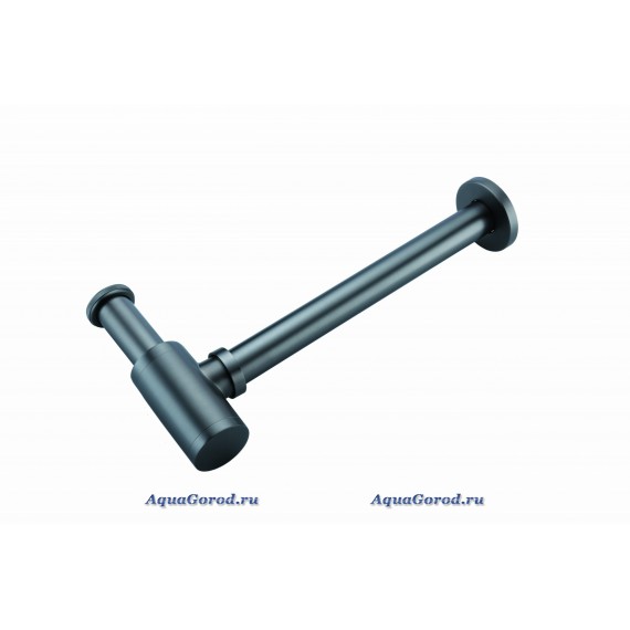 Сифон для раковины Boheme 609-GM без клик-клака GunMetal антрацит