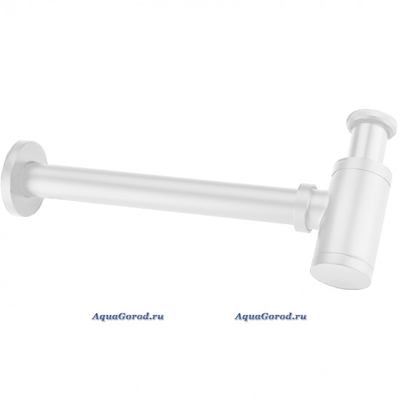 Сифон для раковины Boheme 609-MW без клик-клака Matt White белый матовый