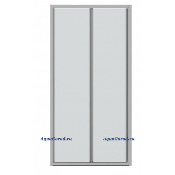 Дверь в нишу Bravat Line 100x200 складная, прозрачное стекло BD100.4121A