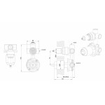 Скрытая часть Bravat для встраиваемого смесителя 3 функции D969BW-B-ENG