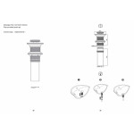 Донный клапан Bravat с переливным отверстием черный P6443BW-ENG