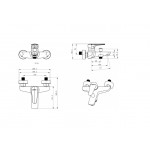 Смеситель Bravat Arden для ванны с душем F6351385CP-01-RUS