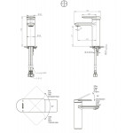 Смеситель Bravat Eddie Black для умывальника черный F1369402BW-ENG