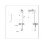 Смеситель Bravat Phillis для умывальника высокий излив F156101C-A-ENG