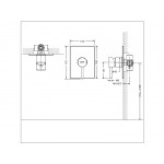 Смеситель Bravat Arc встраиваемый на 1 функцию PB86061C-A-ENG