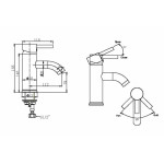 Смеситель Bravat Slim для умывальника F1332366CP-RUS