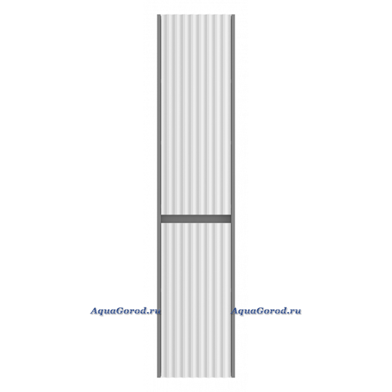 Шкаф-пенал Brevita Balaton 35 подвесной белый/серый левый BAL-05035-48-2Л