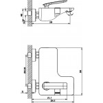 Смеситель Lemark Bellario LM6802C для ванны с душем