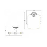 Держатель туалетной бумаги Bronze de Luxe Windsor K25003
