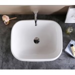 Раковина CeramaLux накладная 575х425х145 прямоугольная белый глянец 9243