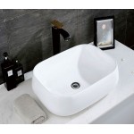 Раковина CeramaLux накладная 575х425х145 прямоугольная белый глянец 9243