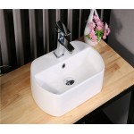 Раковина CeramaLux накладная 440х290х130 овальная белый глянец 9293 Раковина CeramaLux накладная 440х290х130 овальная белый глянец 9293