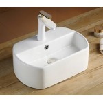 Раковина CeramaLux накладная 440х290х130 овальная белый глянец 9293 Раковина CeramaLux накладная 440х290х130 овальная белый глянец 9293