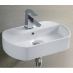 Раковина CeramaLux накладная 440х290х130 овальная белый глянец 9293 Раковина CeramaLux накладная 440х290х130 овальная белый глянец 9293