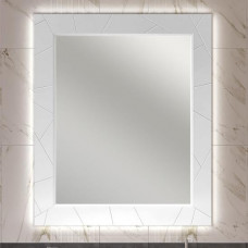 Зеркало Opadiris Луиджи 90 с подсветкой сенсор белое матовое New 00-00006557