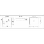 Раковина CeramaLux накладная 480х375х135 прямоугольная белый глянец 9103 Раковина CeramaLux накладная 480х375х135 прямоугольная белый глянец 9103