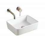 Раковина CeramaLux накладная 480х375х135 прямоугольная белый глянец 9103 Раковина CeramaLux накладная 480х375х135 прямоугольная белый глянец 9103