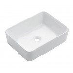 Раковина CeramaLux накладная 480х375х135 прямоугольная белый глянец 9103 Раковина CeramaLux накладная 480х375х135 прямоугольная белый глянец 9103