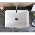 Раковина CeramaLux накладная 480х375х135 прямоугольная белый глянец 9103 Раковина CeramaLux накладная 480х375х135 прямоугольная белый глянец 9103