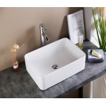 Раковина CeramaLux накладная 480х375х135 прямоугольная белый глянец 9103 Раковина CeramaLux накладная 480х375х135 прямоугольная белый глянец 9103