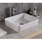 Раковина CeramaLux накладная 480х375х135 прямоугольная белый глянец 9103 Раковина CeramaLux накладная 480х375х135 прямоугольная белый глянец 9103