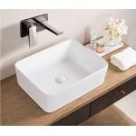 Раковина CeramaLux накладная 480х375х135 прямоугольная белый глянец 9103 Раковина CeramaLux накладная 480х375х135 прямоугольная белый глянец 9103