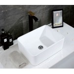 Раковина CeramaLux накладная 480х375х135 прямоугольная белый глянец 9103 Раковина CeramaLux накладная 480х375х135 прямоугольная белый глянец 9103