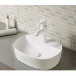 Раковина CeramaLux накладная 610х415х125 овальная белый глянец D1346 Раковина CeramaLux накладная 610х415х125 овальная белый глянец D1346