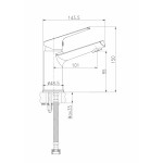 Смеситель Cersanit Flavis для раковины, хром A63034