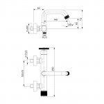 Смеситель Iddis Grange GRABLR2i02WA черный