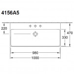 Раковина Villeroy & Boch Avento 4156 A5 01 100х47