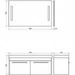 Зеркало Comforty Жасмин-120 LED бесконтактный сенсор 00-00013783CF