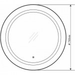 Зеркало Comforty Круг-75 LED бесконтактный сенсор 00-00013782CF