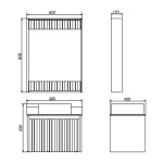 Зеркало Comforty Марсель-60 LED бесконтактный сенсор белый матовый 00-00001278CF