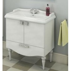 Тумба с раковиной Comforty Монако 80-1 белый глянец 80 см 00004136578CF