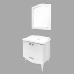 Тумба с раковиной Comforty Монако 80-1 белый глянец 80 см 00004136578CF