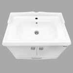 Тумба с раковиной Comforty Монако 80-1 белый глянец 80 см 00004136578CF
