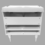 Тумба с раковиной Comforty Монако 80-1 белый глянец 80 см 00004136578CF