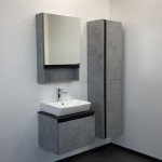 Зеркало-шкаф Comforty Эдинбург 60 бетон светлый 00-00002043CF