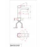 Смеситель D&K однорычажный для раковины хром DA1512101