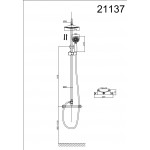 Душевая система D&K термостатическая хром DA2113701B09