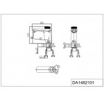 Смеситель D&K кнопочный для раковины хром DA1482101