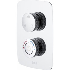 Смеситель D&K встраиваемый кнопочный для ванны с душем хром DA1484801