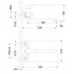 Смеситель Lemark Linara для ванны с душем LM0451C