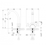 Смеситель Lemark Flora для кухни LM0104C