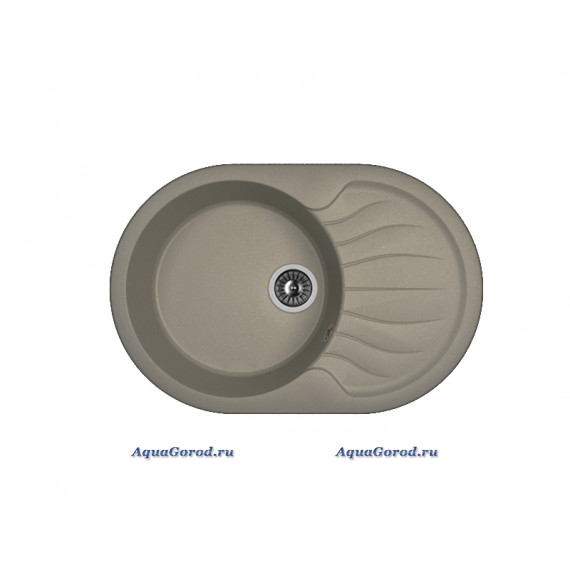 Мойка кухонная Dr.Gans Берта 76х51 искусственный мрамор серый 25.040.C0760.410