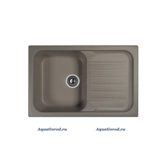 Мойка кухонная Dr.Gans Адель 78х51 искусственный мрамор серый 25.090.C0780.410