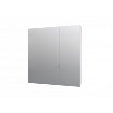 Зеркальный шкаф Dreja Almi 70 с 2 дверцами белый лак
