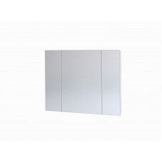 Зеркальный шкаф Dreja Almi 90 с 3 дверцами белый лак